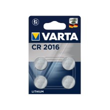 Varta 6016101404 - 4 pz Batteria a bottone al litio ELECTRONICS CR2016 3V