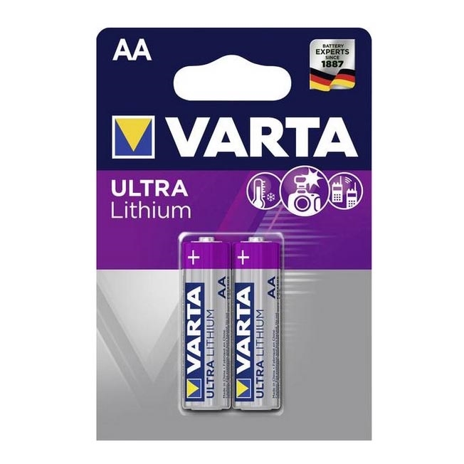 Varta 6106 - 2 pz Batteria al litio ULTRA AA 1,5V