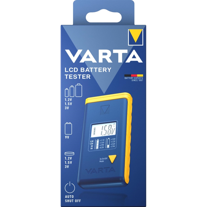 Varta 893101111 - Tester per batterie 3V 2xLR44