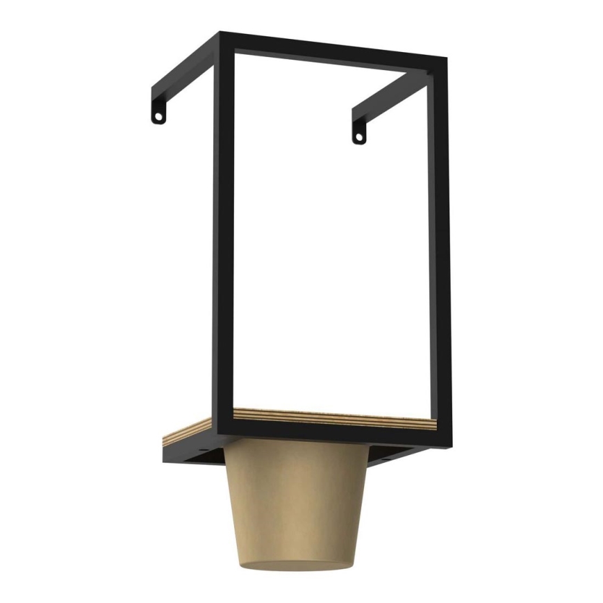 Vaso da fiori da parete 38x18 cm oro