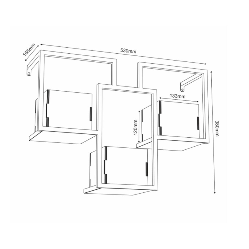 Vaso da fiori da parete 38x53 cm