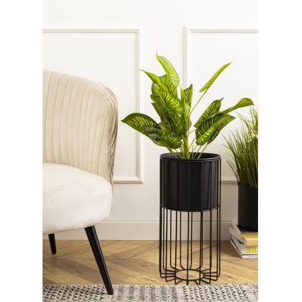 Vaso da fiori in metallo LOFT 42x20 cm nero