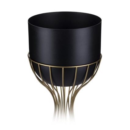 Vaso da fiori in metallo LOFT 46x20 cm oro/nero