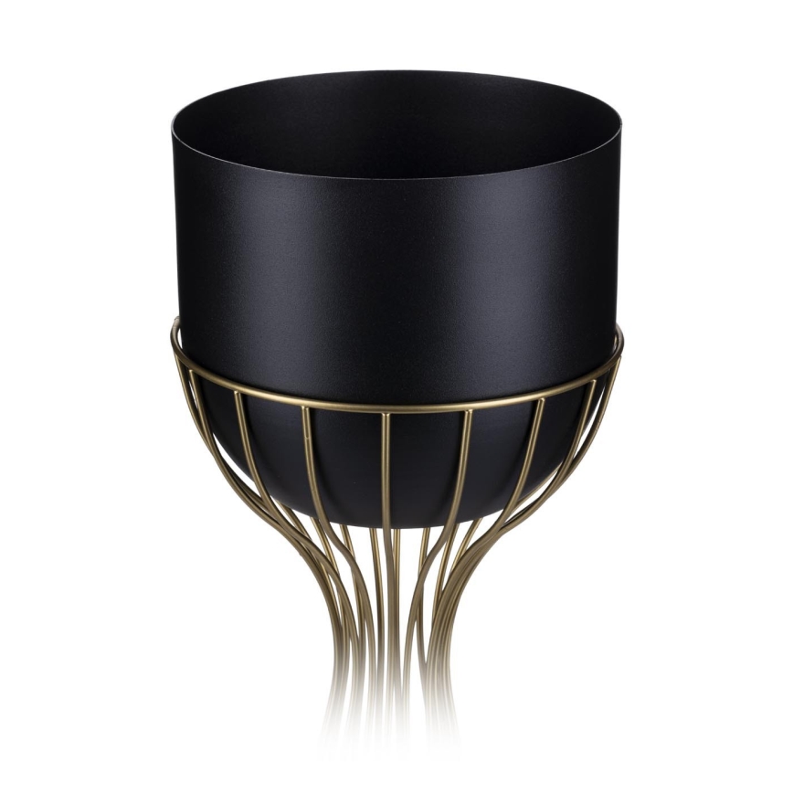 Vaso da fiori in metallo LOFT 46x20 cm oro/nero