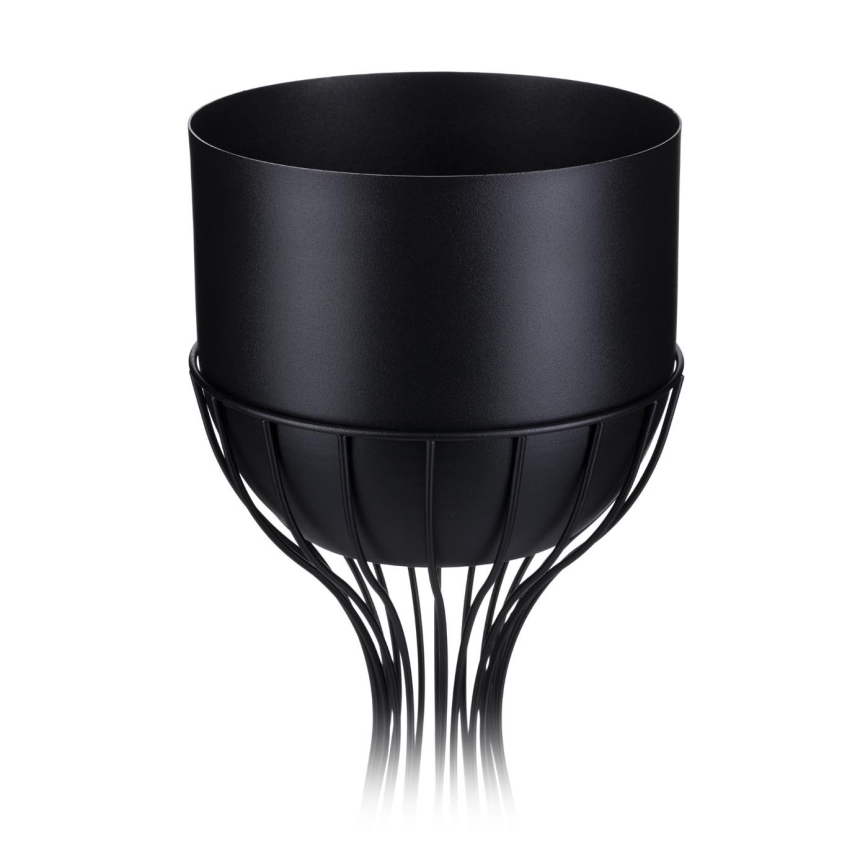 Vaso da fiori in metallo LOFT 56x20 cm nero