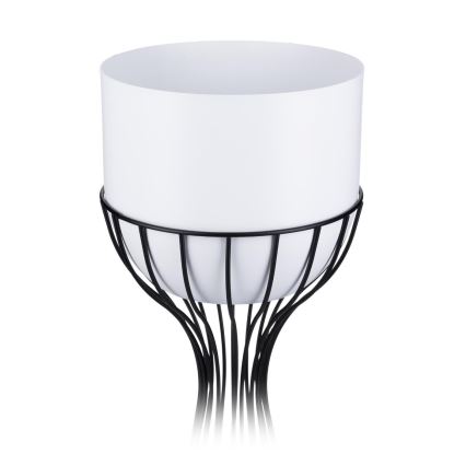 Vaso da fiori in metallo LOFT 68x20 cm nero/bianco