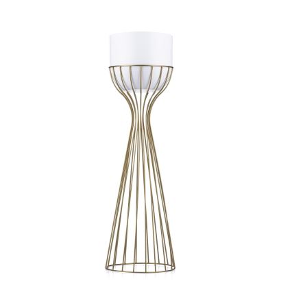 Vaso da fiori in metallo LOFT 68x20 cm oro/bianco