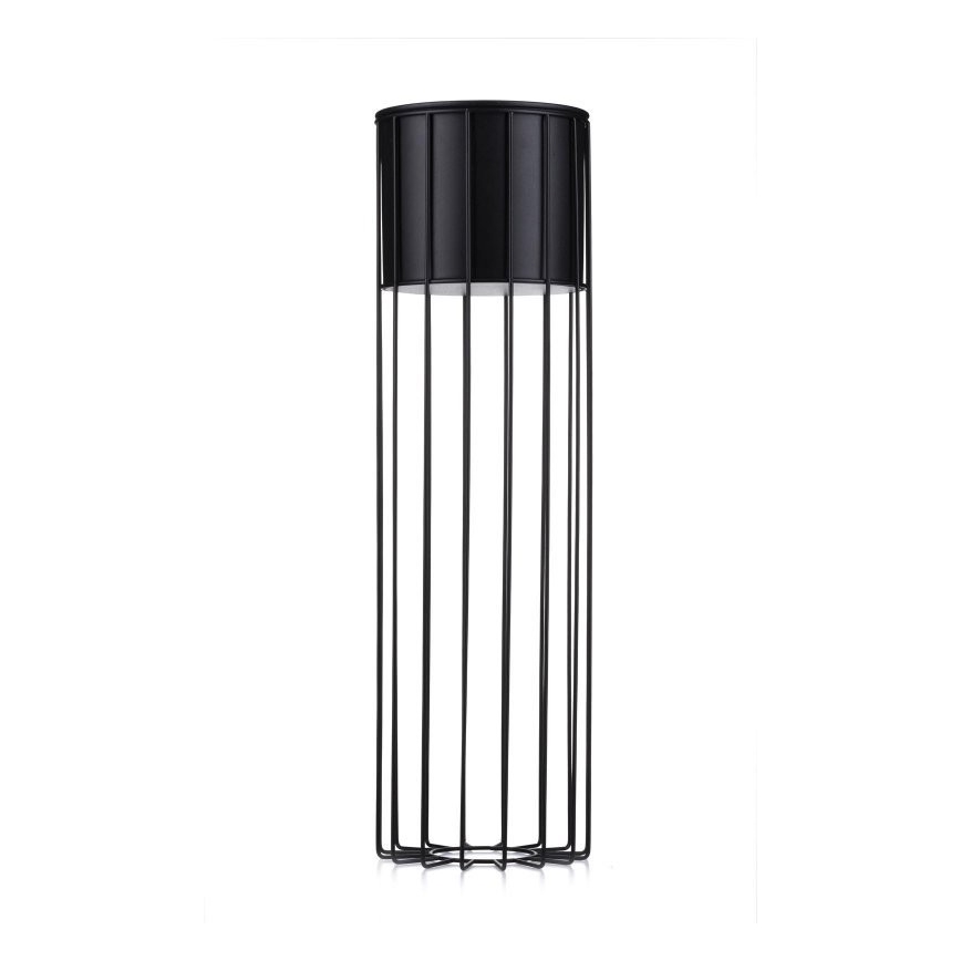 Vaso da fiori in metallo LOFT 70x20 cm nero