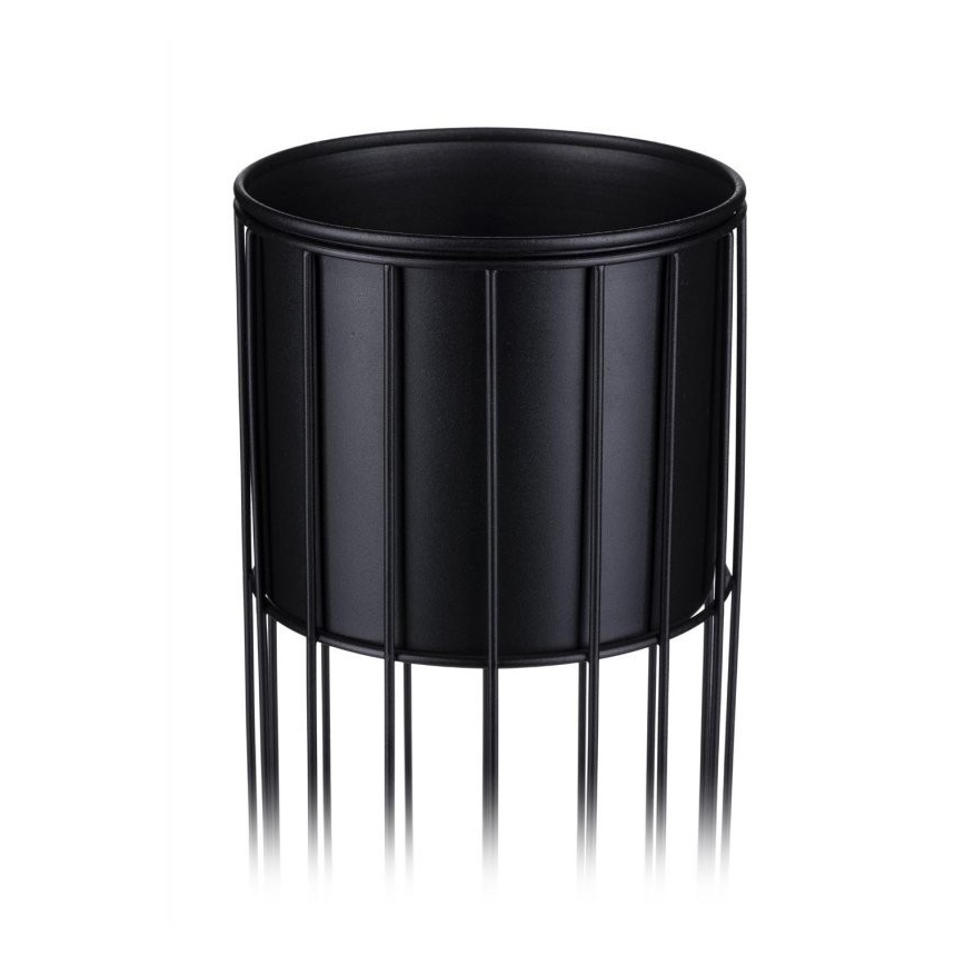 Vaso da fiori in metallo LOFT 70x20 cm nero