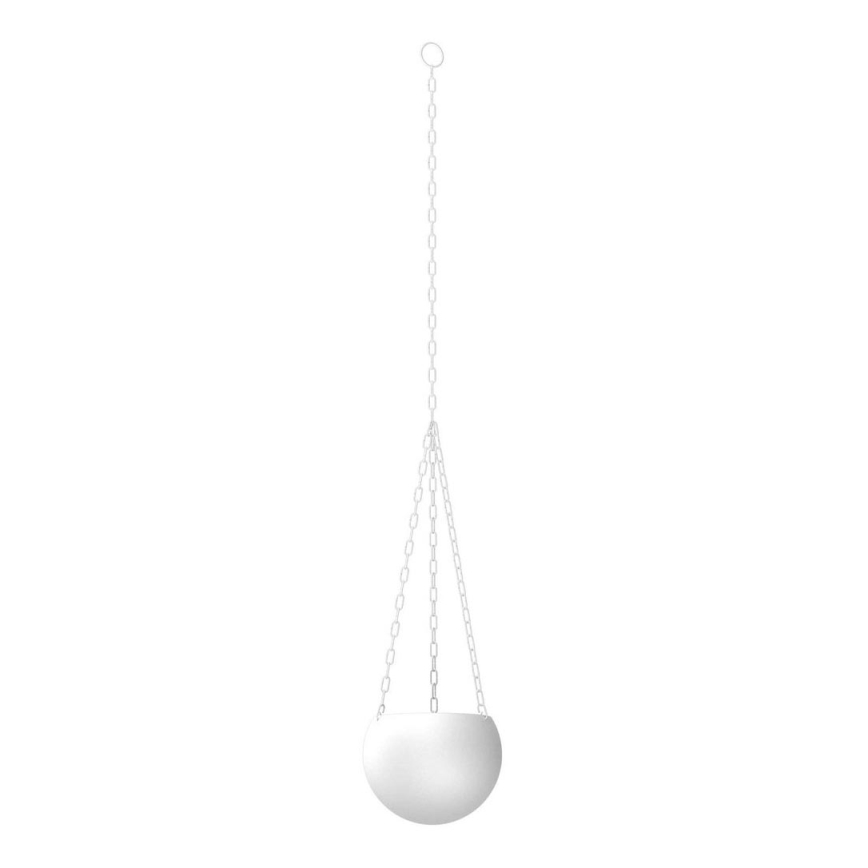 Vaso da fiori sospeso 155x27 cm bianco