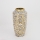 Vaso in ceramica 25x13 cm bianco/oro/nero
