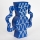 Vaso in ceramica 37,5x35,5 cm blu