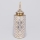 Vaso in ceramica 45,7x16,9 cm oro/bianco