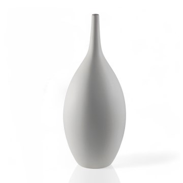 Vaso in ceramica, 47 cm, bianco