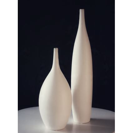 Vaso in ceramica, 47 cm, bianco
