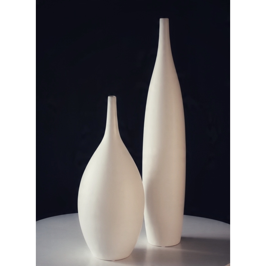 Vaso in ceramica, 47 cm, bianco