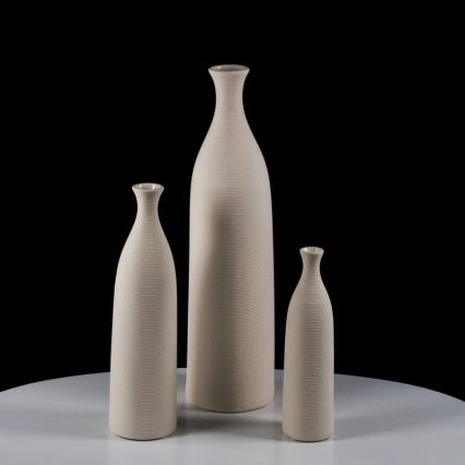 Vaso in ceramica bianca da 33 cm