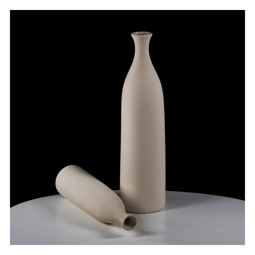 Vaso in ceramica bianca da 33 cm