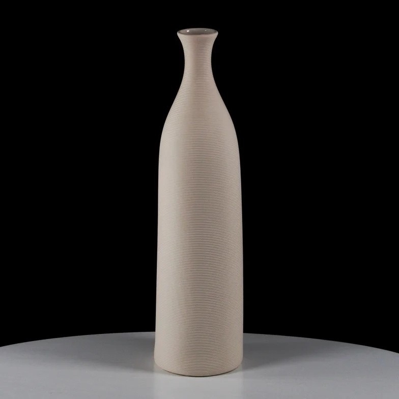 Vaso in ceramica bianca da 46 cm