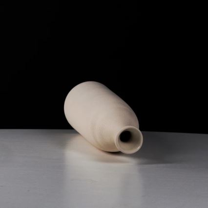 Vaso in ceramica bianca da 46 cm