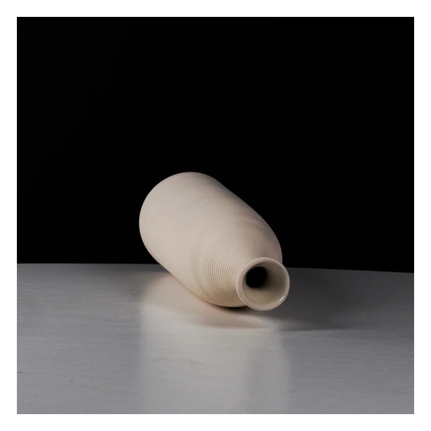 Vaso in ceramica bianca da 46 cm