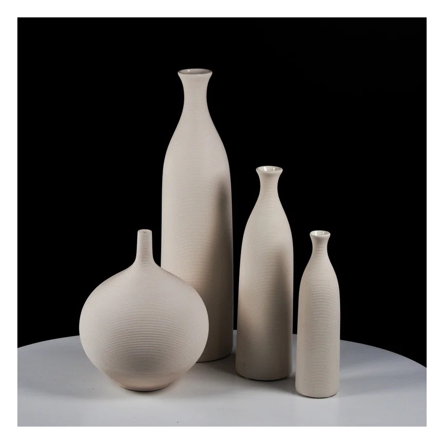 Vaso in ceramica bianca da 46 cm