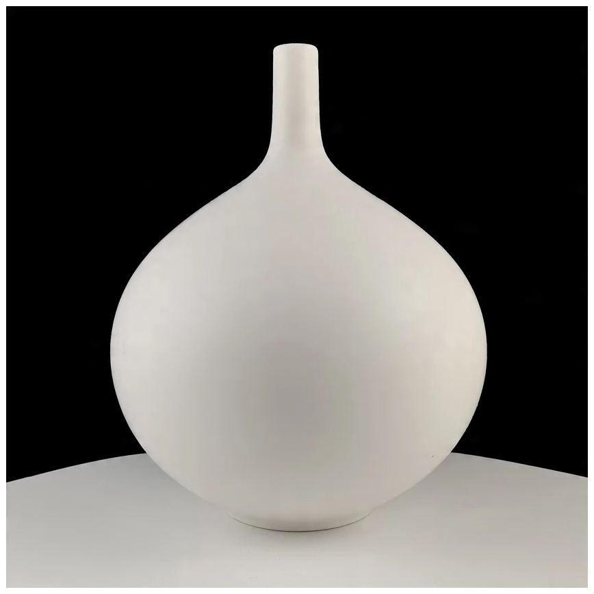 Vaso in ceramica bianco 24 cm