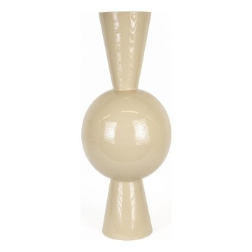 Vaso in metallo 60x25 cm beige