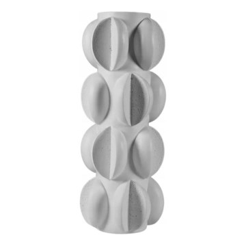 Vaso in resina 37x19 cm / Bianco opaco