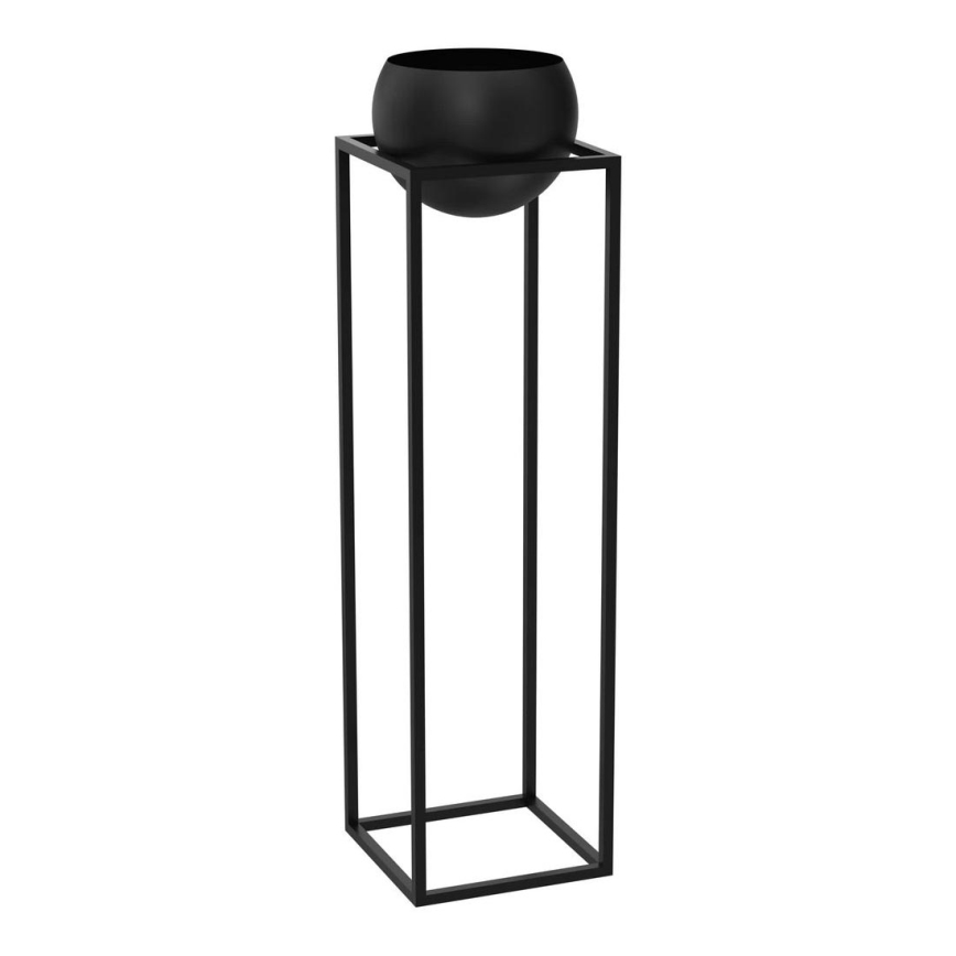 Vaso per fiori in metallo 111,3x29 cm nero