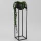 Vaso per fiori in metallo 111,3x29 cm nero