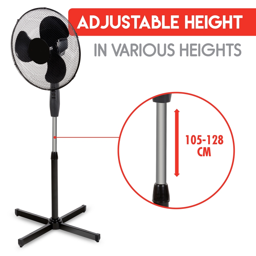 Ventilatore 40W/230V d. 40 cm nero
