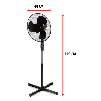 Ventilatore 40W/230V d. 40 cm nero