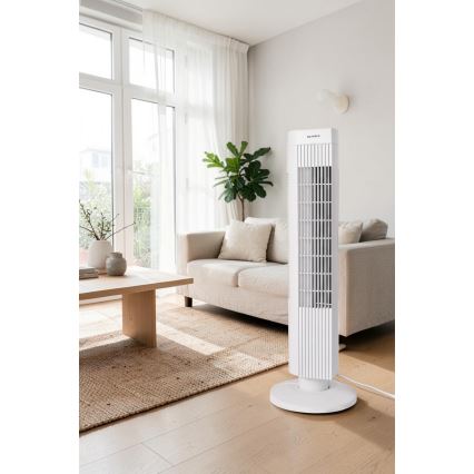 Ventilatore a colonna 50W/230V 74,5 cm bianco