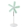 Ventilatore a piantana 15 W/230 V, altezza 100 cm, bianco/verde