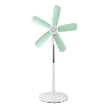 Ventilatore a piantana 15W/230V 100 cm bianco/verde