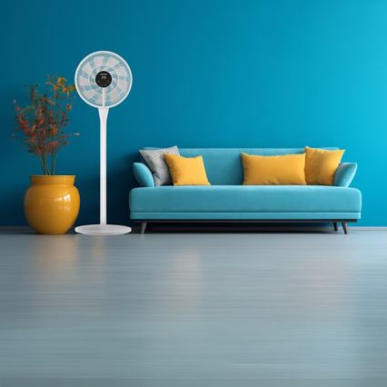 Ventilatore a piantana 25W/230V 130 cm bianco + telecomando