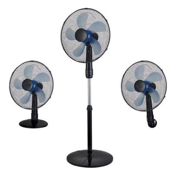 Ventilatore a piantana 3 in 1 50W/230V Ø 40 cm nero
