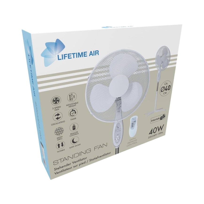 Ventilatore a piantana 45 W / 230 V Ø 40 cm, bianco
