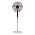 Ventilatore a piantana 60W/230V 135 cm bianco/nero + telecomando