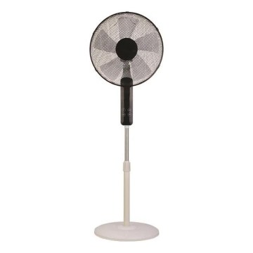 Ventilatore a piantana 60W/230V 135 cm bianco/nero + telecomando