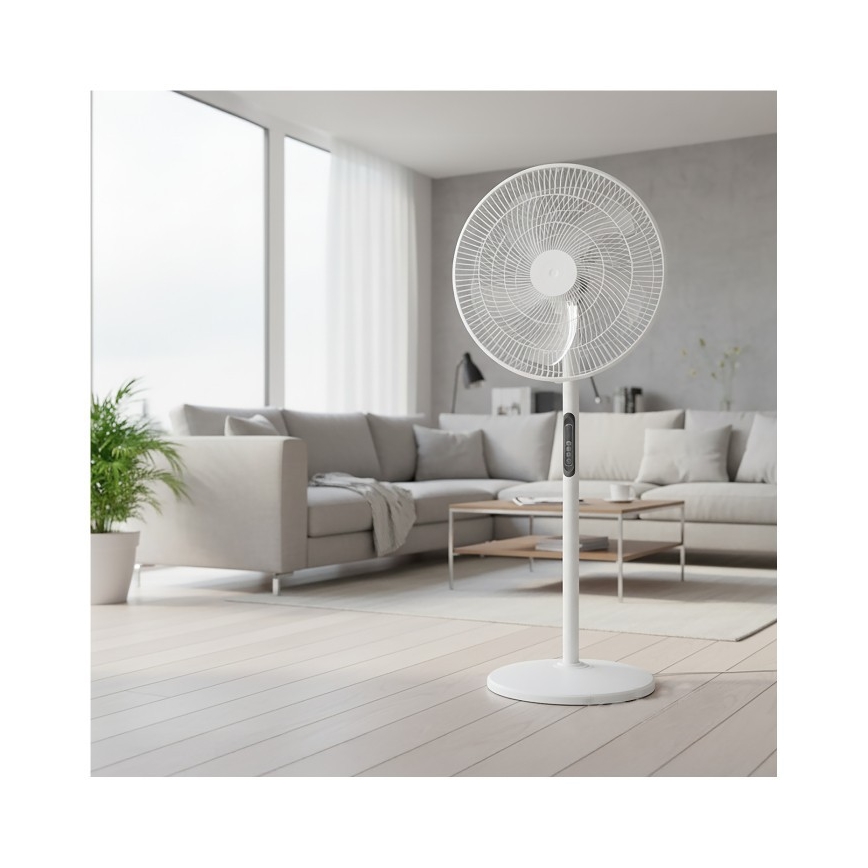 Ventilatore a piantana VIENTO-R 40W/230V bianco + telecomando