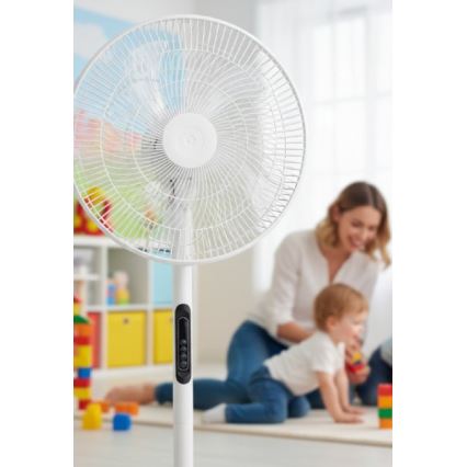 Ventilatore a piantana VIENTO-R 40W/230V bianco + telecomando