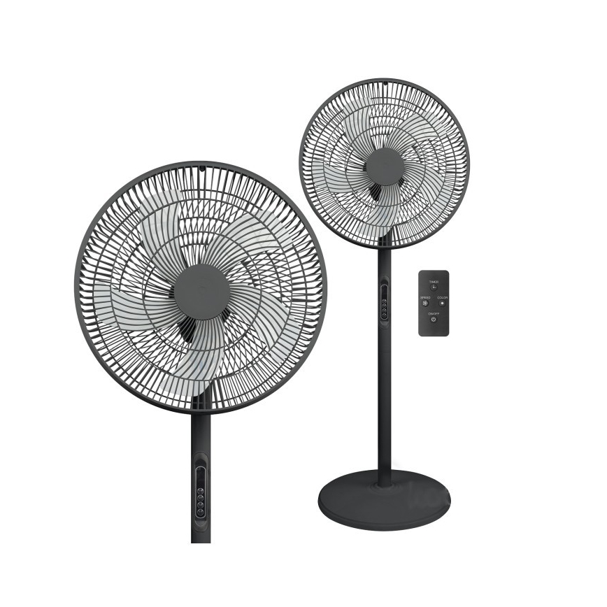 Ventilatore a piantana VIENTO-R 40W/230V nero + telecomando
