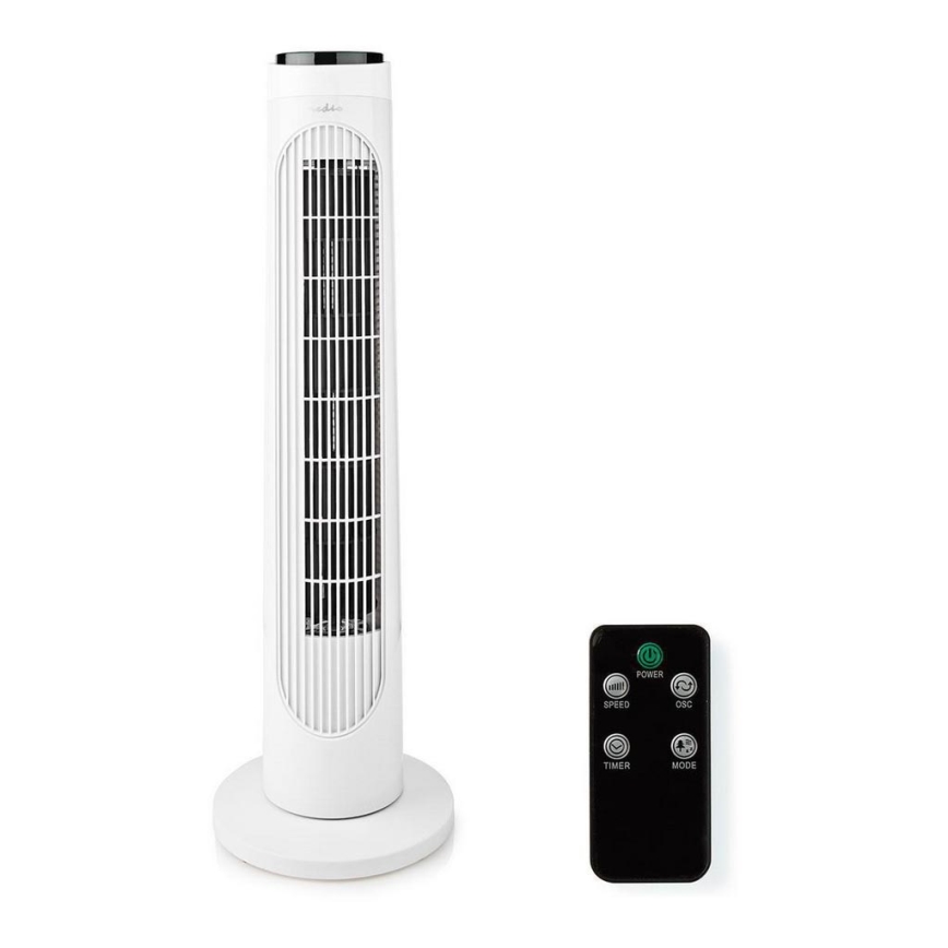 Ventilatore a torre 50W/230V bianco + telecomando