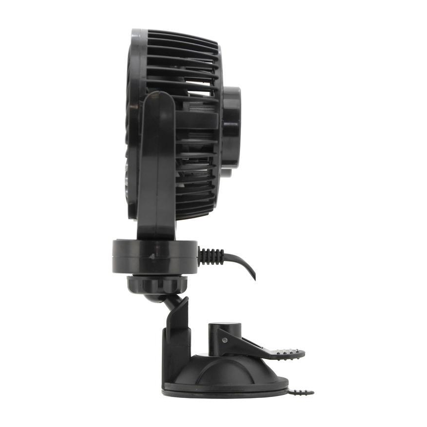 Ventilatore con ventosa per auto 7W/12V nero