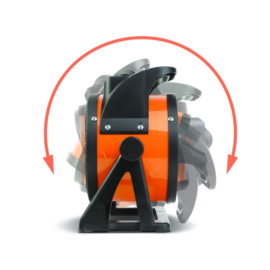 Ventilatore con elemento riscaldante in ceramica 1000/2000W/230V arancione/nero