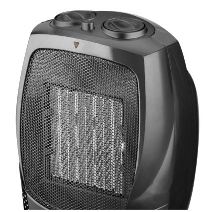 Ventilatore con elemento riscaldante in ceramica RIN 1500W/230V nero