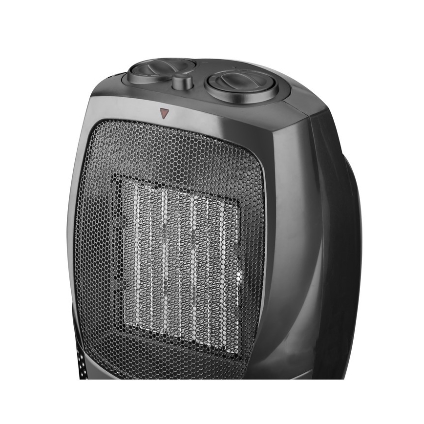 Ventilatore con elemento riscaldante in ceramica RIN 1500W/230V nero
