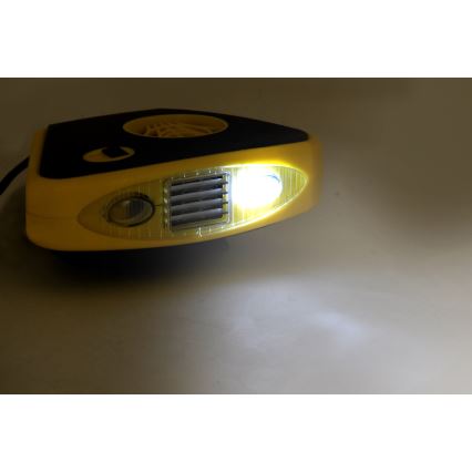 Ventilatore con riscaldamento e luce LED 3in1 158W/12V